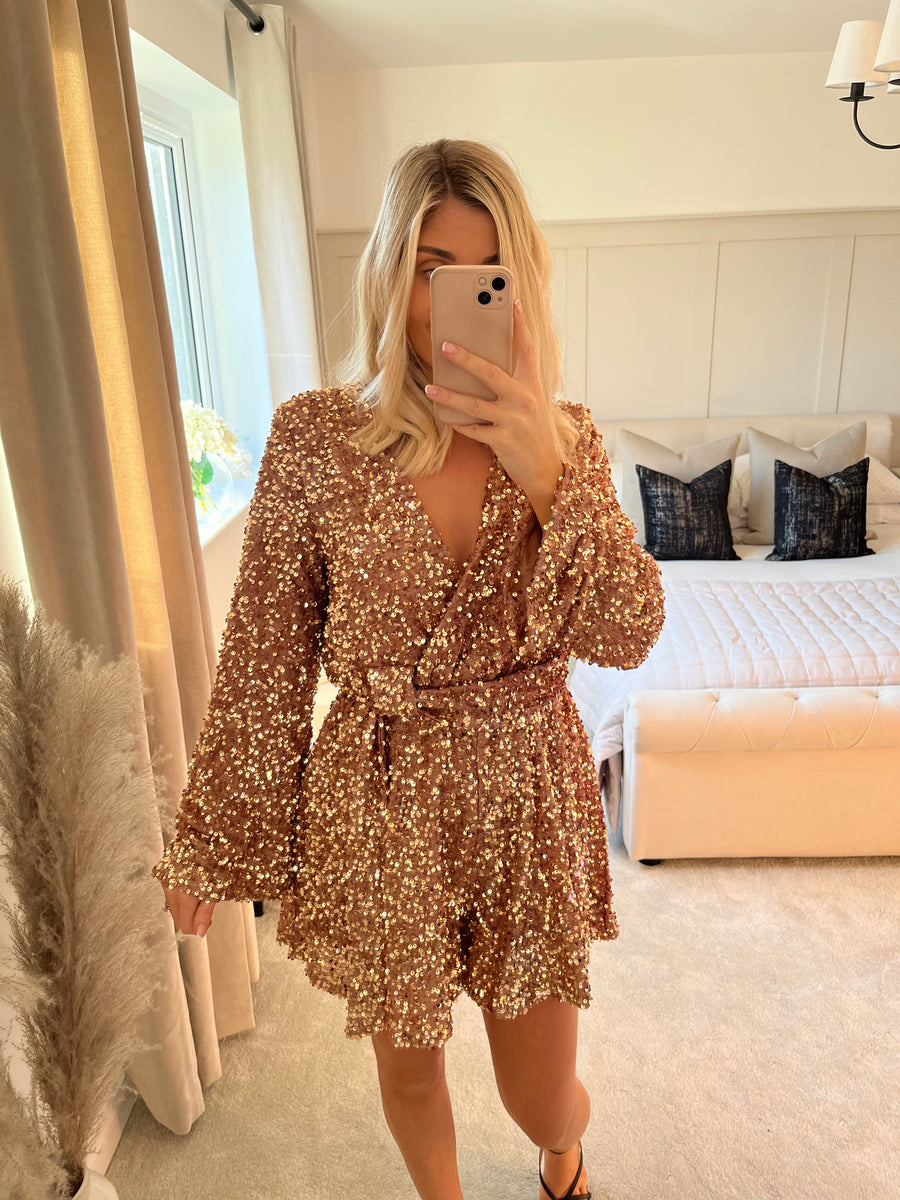 Gold cheap playsuit uk