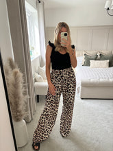 Load image into Gallery viewer, BEX LEOPARD PRINT WIDE LEG TROUSERS