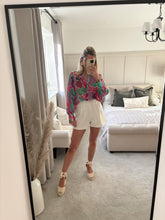 Load image into Gallery viewer, NINA PINK SHEER MULTICOLOUR BLOUSE