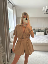 Load image into Gallery viewer, HOPE BEIGE BELTED PLAYSUIT
